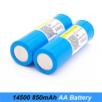 Vysoko Kvalitný Originálne Nové AA 14500 Batéria 850mAh 3,7 V Li-ion Nabíjateľná Batéria pre LED Baterka Pochodeň Turmera jy21