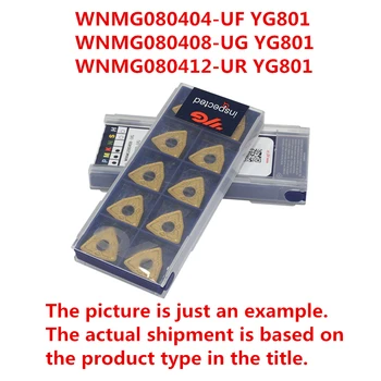 WNMG080404-UF YG801/WNMG080408-UG YG801/WNMG080412-UR YG801 Kórea YG CNC Sústruženie Karbidu Vložkami Na oceľ, Nerezová Oceľ