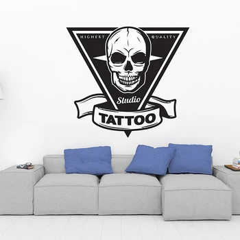 Tattoo Studio Prihlásiť Stenu, nálepky nepremokavé remoeable vinylové nálepky pre spálne, obývacia izba tetovanie shop umenie odtlačkový DIY nástenná maľba G861