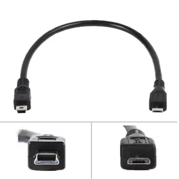 2 ks/veľa Micro USB 5 pin Male Na Mini USB 5 Pin Male Adaptér Converter, Dátový Kábel, Kábel
