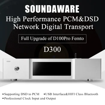 Soundaware D300 Profesionálne PCM&smernice o nebezpečných LÁTKACH Siete Digitálne Dopravy Plný Upgrade D100 Pro Femto Hifi Prehrávač Hudby