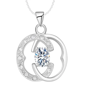 AN1576 doprava Zadarmo striebornej farbe farba náhrdelníky jemné šperky,Veľkoobchod charms výrobnú cenu módne Prívesky /acvaiuca