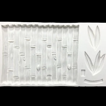 3D Silikónové Bambusu Tvary Fondant Torte Čokoláda, Cukrovinky, Jello Silikónové Zdobenie Foriem, Nástrojov