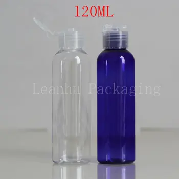 120ML Modrá/Priehľadná Plastová Fľaša S butterfly Spp, 120CC Emulzie/Toner Čiastkové plnenie do fliaš, Prázdne Kozmetické Kontajner(50 PC/Lot)