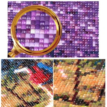 Zhui Star 5D DIY plné Námestie vŕtačky Diamantové maľovanie Cross stitch Kvety Drahokamu Diamond výšivky Mozaiková výzdoba CJ15