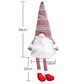Vianočné Anonymný Gnome Santa Vianočný Strom Visí Ozdoby Bábiky, Dekorácie Pre Domov Prívesok Darčeky Drop Ozdoby Strana Dodávky