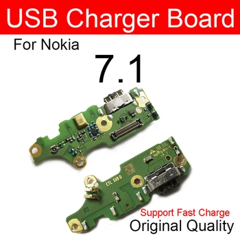 USB Nabíjací Dok Port Rada Pre Nokia 6 X6 6.1 X7 7 7.1 Plus TA-1000 TA-1003 TA-1025 TA-1039 Nabíjačky Konektor Rada Opravy Dielov