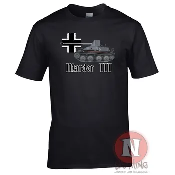 Marder 3 Spg Ww2 nemecké Vojenské Delostrelectvo T-Shirt Svetovej Vojny Tanky 2019 Nové Pánske Krátke Rukávy Topy T Shirt Design