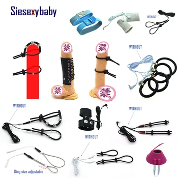 19 Druhov vybraných Elektro Šok Penis Krúžok Sexuálne Hračky pre Dospelých zveri Elektrickým Prúdom Penis Krúžok Dospelých, Hračky DIY Desiatky Zdravotníckych hračky