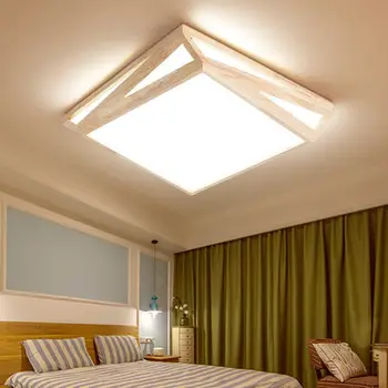 Nový Dizajn LED Drevené Stropné Svetlá Pre Obývacej izby, Spálne, Chodby, Balkóna, Kuchyne Svietidlá