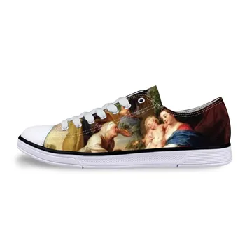 Prispôsobiteľné Pohodlné Muži Bežné Mýtus Maliarske Umenie Tlač Topánky Muž Plátno Topánky Vysokej Kvality Bytov Topánky Peter Paul Rubens