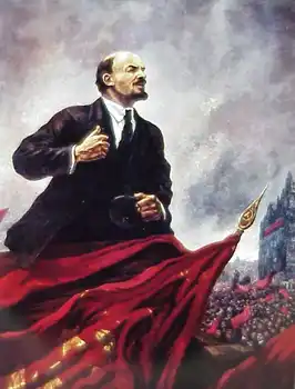 TOP art olejomaľba --Rusko VODCU Lenina --SOVIETSKEHO skvelé Vladimir iľjič Lenin revolúcie umenie maľba - ručne maľované # 36