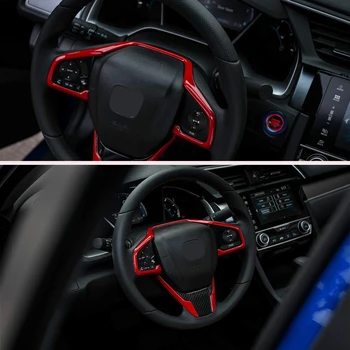 Pre Honda 10. Občianske 2016-2020 Auto ABS Plast Volant Čalúnenie Interiér Dekorácie-Nálepky