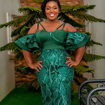 Africkej Tlače Tesné Šaty Nové Sexy Šaty Pre Ženy, Dámy Oblečenie Móda Zelená Farba Večer Oblečenie Bez Ramienok K105
