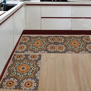 Marocký Vzor Vintage Retro Kuchyňa Koberec, Podlahové Rohože pre obývacie Izby, Spálne, Dvere, Rohože Vstupné Dekor Podlahy Koberec
