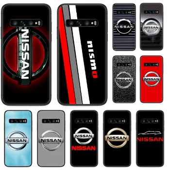 Nissan značka auta logo Telefón puzdro Pre Samsung Galaxy Note S 8 9 10 20 Plus E Lite Uitra black hoesjes silikónové prime celkom Etui
