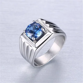 Nové Trendy Českého Blue Crystal Vykladané Krúžok Žien Krúžok Rakúskej Drahokamu Intarzované a Kovový Krúžok Príslušenstvo Strana Šperky
