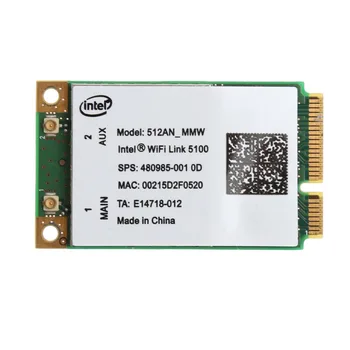 Mini pcie Karta pre Prepojenie Intel 5100 WIFI 512AN_MMW 300M 2.4/5 ghz plnej karty, dell, acer asus