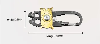 Doprava zadarmo Tvorivé koleso disk 20-1 nehrdzavejúcej ocele skrutkovač, maticový kľúč k DEMOKRATICKÉMU občianstvu vonkajšie prenosné nástroj multi-funkčný kľúč držiteľa