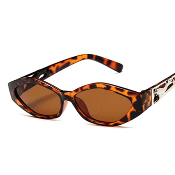 Malý Obdĺžnik slnečné Okuliare Ženy 2019 Dizajn Značky Vintage Cat Eye Slnečné Okuliare pre Mužov Mnohouholník Okuliare UV400 Gafas Oculos De Sol