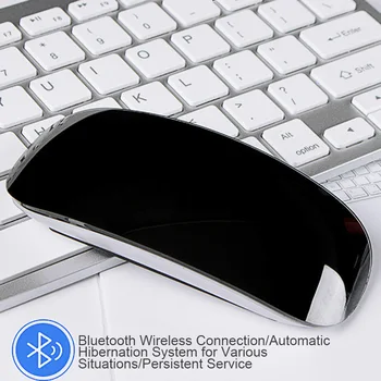 Nové Prenosné 2.4 G Bluetooth Mouse Slim Ultra-tichý Optická Bezdrôtová Myš pre Počítač DOM668