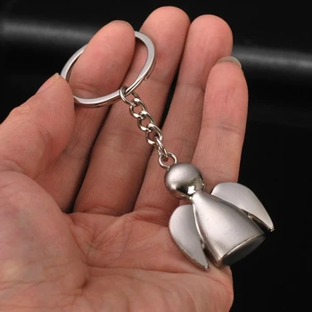 3D anjel keychain roztomilý prívesok pre ženy módny prívesok na kľúč držiteľa tvorivé portachiavi chaveiro llaveros hombre taška čaro