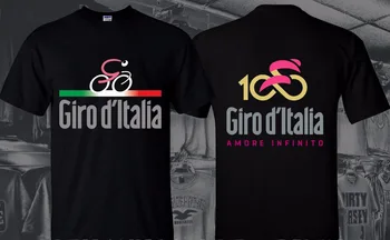 Dvojité Bočné 2019 Mužský Vzor Tees O-Krku Lumbálna T-Shirt Giro D ' Italia Amore Ifinito Amore Rock Tričká Mikiny