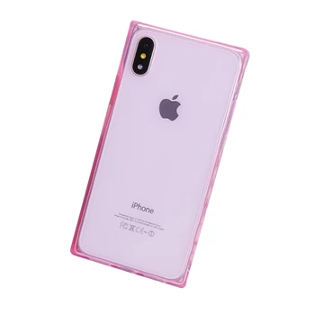 4-Gasbag Mäkké Farbou Telefón puzdro Pre iPhone 11 Pro 7 8 6 6 Plus X XR XS Max Námestie Antifall Transparentné Tvorivé Zadný Kryt