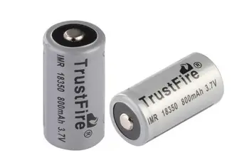 20pcs/veľa Vysokou Kapacitou TrustFire IMR 18350 800mAh 3,7 V Lítiové Batérie Nabíjateľné Batérie