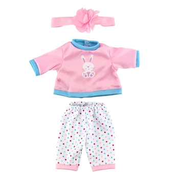 New Born Bábiku Príslušenstvo Doll Oblečenie Set Pre 18-Palcové Dieťa Novorodenec Bábiky Oblečenie Pre 18