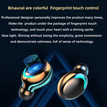 TWS Mini Bezdrôtové Bluetooth Slúchadlá Hifi Stereo Touch Ovládania Slúchadlá-Štuple Do uší Pre IPhone Samsung