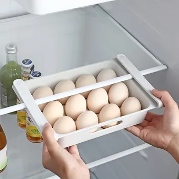 Kuchyňa Chladnička Vajcia Úložný Box Vajcia Držiak na Uskladnenie Potravín Kontajner Prípade Elegantný úspora priestoru Box Potravín Organizátor