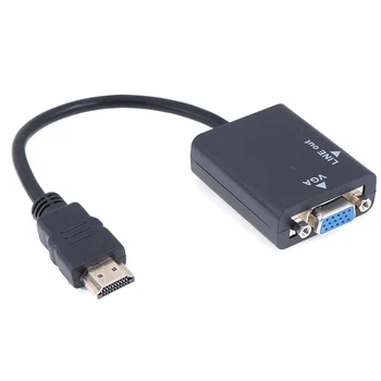 HDMI VGA Kábel HDMI Konvertor VGA Kábel Podpora 1080P S Audio Kábel Pre HDTV XBOX PS3 Laptop, TV Box