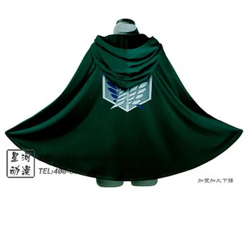 Útok Na Titan Cosplay Dlhý Plášť Zelená Légie, Cosplay Kostým Plášť Shingeki No Kyojin Plášť Plus Veľkosť Hot Predaj