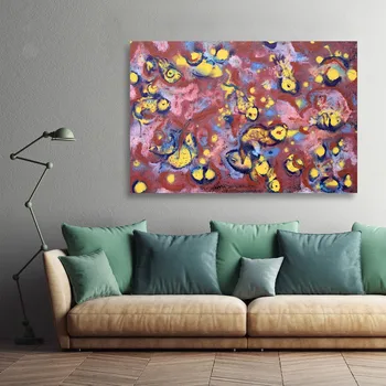 Plagát Vytlačí Umelecké Plátno Na Maľovanie Abstraktnú Olejomaľbu Hlboké Morské Ryby Obrazov Na Stenu Obývacia Izba Domova Bez Rámu