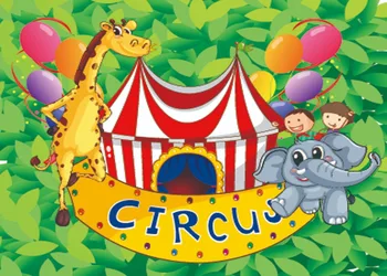 Capisco Cartoon Zvierat Fotografické Pozadie Cirkus narodeninová Párty, Baby, Deti, Fotografovanie Pozadie Pre Photo Studio