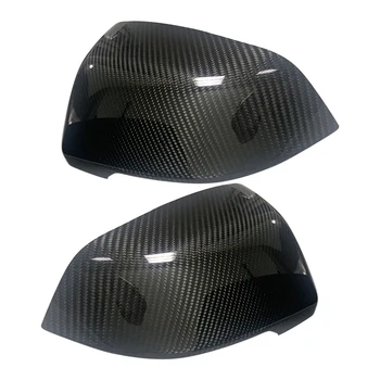 1Pair Black Carbon Fiber Bočné Dvere Zrkadlo Pokrytie Spp Výbava vhodné pre Toyota GR Supra 2019 2020 Auto Príslušenstvo