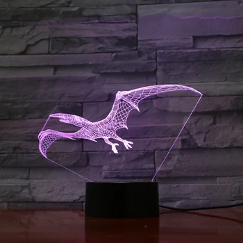 3D Vizuálny LED Lampa Novinka Viacfarebná Nočné Svetlo USB bulbing svetlo speelgoed Dotykový Spínač acrylique Atmosféru lampe Lampen