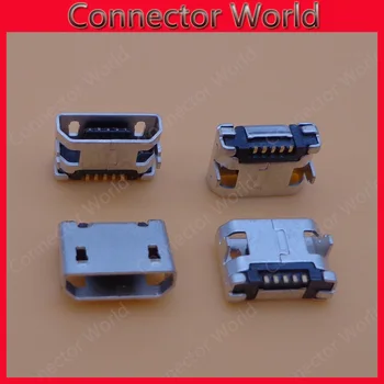 2 nohy DIP 5P SMD Micro USB Konektor V8 Port Nabíjanie Socket Micro USB Konektor 7.2 pätica žien USB 2.0 konektor Mini USB konektor