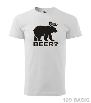 Jeleň Medveď Pivo T Shirt Zábavné Milovníkov Piva Tričko Medveďa A Jelene Pivo Tričko