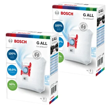 Bosch BSA 52000 Vysávač Typu G VŠETKY Vrecka na Prach 2 Boxy (8 Kusov) HT-TT0084-2-64 DARČEK