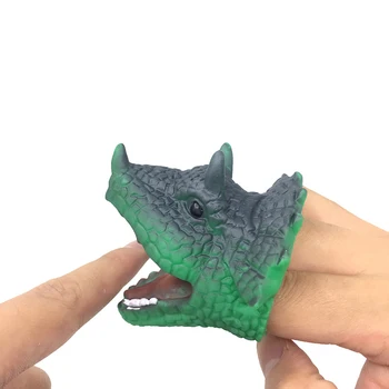 Nové zviera prst stanovuje nové exotické dinosaura shark krokodíla strane bábkové hračka bábika darček Bábky