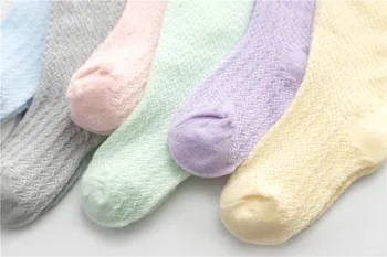 Detské Ponožky Oka Luk Baby Ponožky Letné Tenké Anti-komár Ponožky Batoľa gir princezná bowknot Vertikálne Pruhované Ponožky