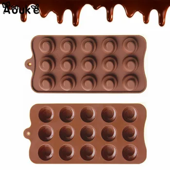 16 Otvor 3D Tvar Špirály Čokoláda Plesne DIY Želé Tortu Silikónové Formy Muffin Cake Decoration Nástroje Cookie Puding Formy na Ľadové Kocky
