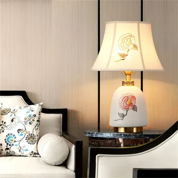 Hongcui Mosadz Stolové Lampy, Keramická Stolná Svetlo Vhodné Pre Domáce Obývacia Izba, Jedáleň, Spálňa, Pracovňa Hoteli