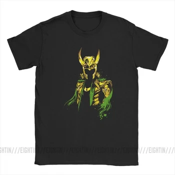 Boh Neplechu Loki T-Shirt Mužov Grafické Topy Novinka T-Shirt Posádky Krku Bavlna Tee Tričko