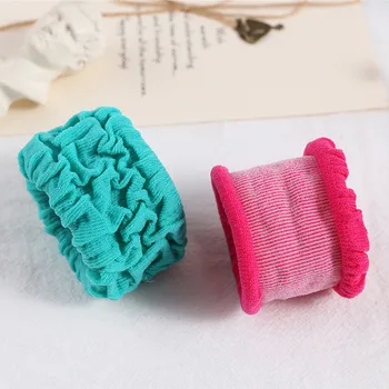 3pcs/set,women,girls,colorful,folds,scrunchie,ponytail,holder,sweet,high,elastic,hair,rubber,bands,fashion,accessories