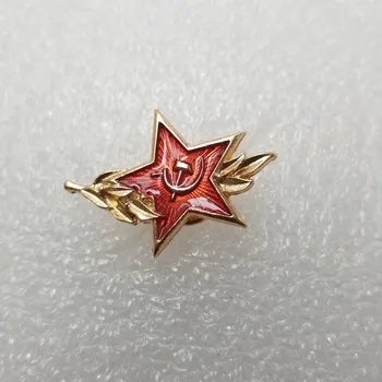Rusko ZSSR Červená Hviezda Odznak Preklopke Kolíky Vintage Antickej Klasiky, Retro kovové odznak Brošňa so suvenírmi zber Sovietskeho zväzu