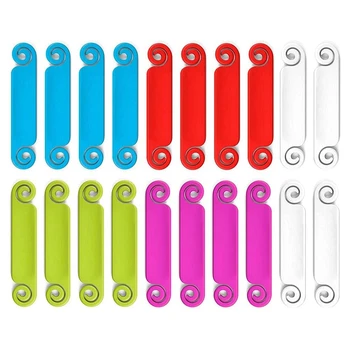 20 Ks Kábel Značky Káblový Manažment Značky Multicolor Káblové Štítky Kábel Identifikačné Menovky na USB Počítača, Telefónu Nabíjačku