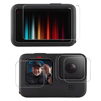Tvrdené Sklo Screen Protector pre GoPro Hero 9 Čierna Obrazovka Ochranný Film Go Pro 9 Black Akcia Fotoaparát, Príslušenstvo